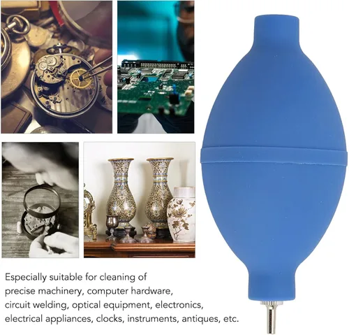 Vista 3 de ZJchao Mini bomba de bola para apretar, reloj de plumero de aire, bola sopladora de polvo, bola de goma, flexible y fuerte de aire portátil, bola