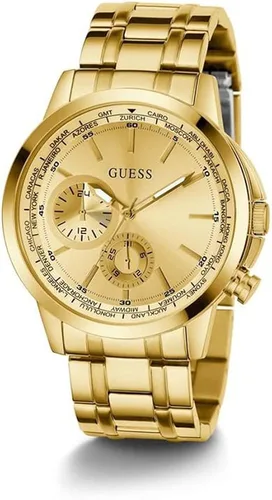 Vista 2 de GUESS US Mens Gold-Tone Multifunction Watch