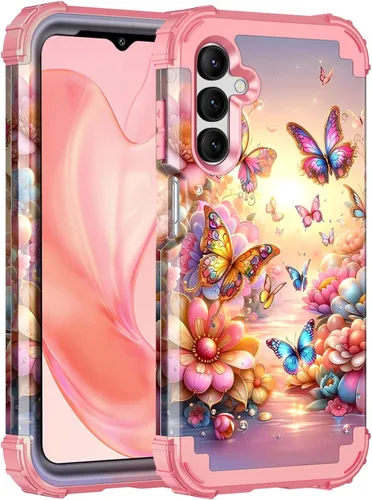 Vista 22 de Rancase Compatible con Galaxy A16 5G Funda, Protección Resistente a los Golpes de Tres Capas de Servicio Pesado Parachoques de Plástico Duro + Funda