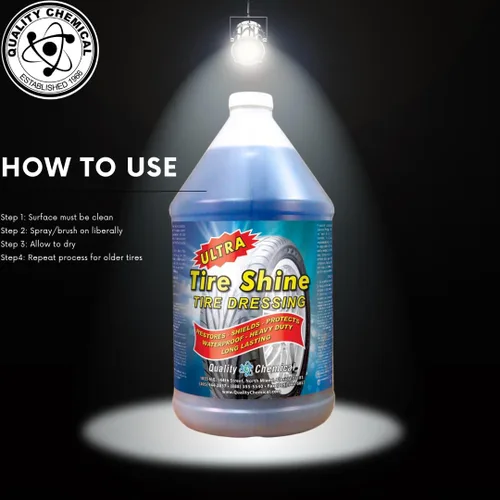 Vista 3 de Quality Chemical Ultra Tire Shine - Apósito para neumáticos a base de disolvente/1 galón (128 onzas)