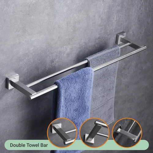 Vista 4 de Hoooh - Toallero de baño de acero inoxidable para baño, cocina, montaje en pared