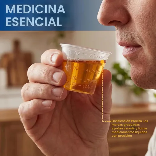 Vista 3 de MED Pride Vasos medicinales graduados - Juego de 500