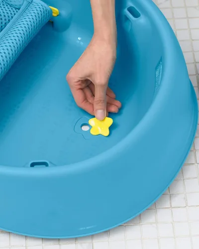 Vista 10 de Skip Hop Bañera para bebé, bañera inteligente de 3 etapas, Moby, azul (paquete de 2)