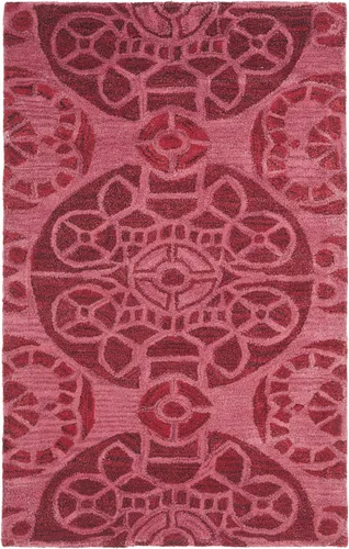 Vista 6 de SAFAVIEH Wyndham Collection - Alfombra decorativa de 2 x 3 pies, beige y azul, hecha a mano, lana moderna, ideal para zonas de alto tráfico