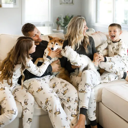 Vista 3 de Burts Bees Baby Pijama de algodón orgánico para vacaciones a juego para bebés