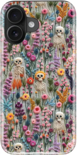 Vista 63 de Funda para iPhone 12 Mini, compatible con carga inalámbrica, protección de doble capa con elegante diseño de flores silvestres, silicona suave +