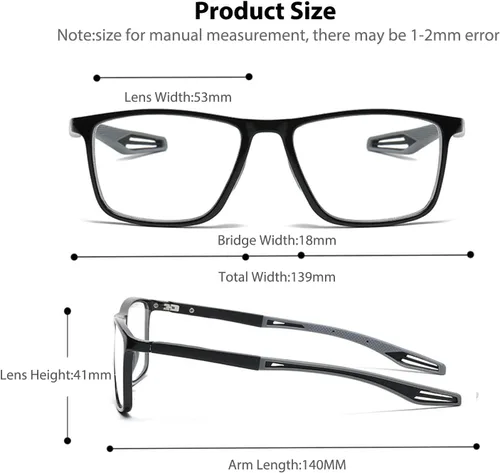 Vista 6 de Multifocal Progressive Transition Photochromic Reading Glasses Blue Light Blocking Multifocus Readers Spring Hinge