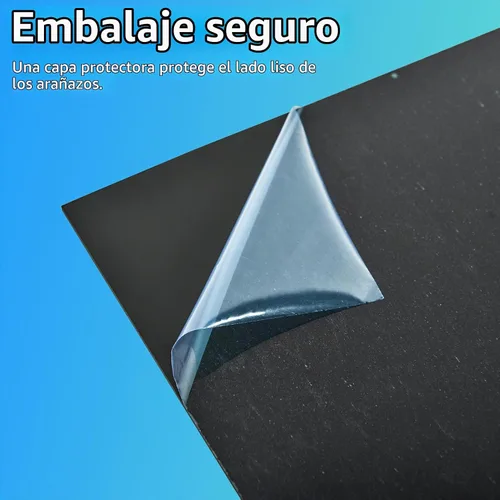 Vista 5 de Art3d - Láminas de plástico ABS de 1/16 pulgadas de grosor 8"x12", paquete de 2 - Lámina rígida ABS termoformada de dos lados