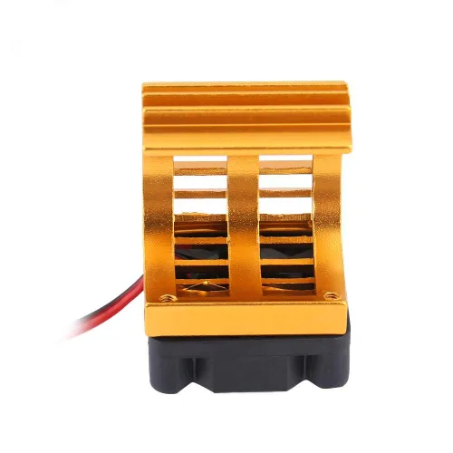 Vista 9 de Disipador de calor de motor RC, ventilador de refrigeración mejorado para autos RC eléctricos a escala 1/10, 380 390 motores, pieza de actualización