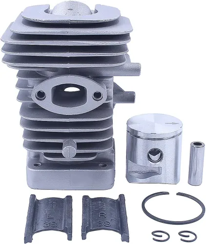 Vista 2 de Kit de pistón de cilindro de 1.535 in para Husqvarna 240 235 236 motosierra repuesto pieza de herramienta de repuesto Motosierra Gasolina