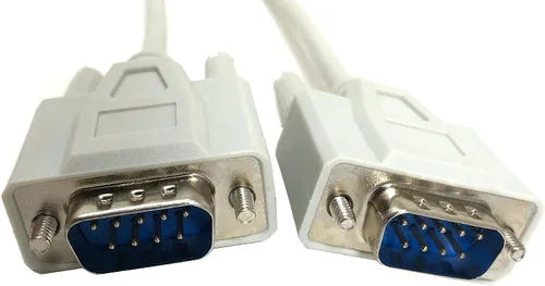 Vista 8 de Cable de extensión serie para ratón/monitor de 6 pies DB9 M/f Blanco