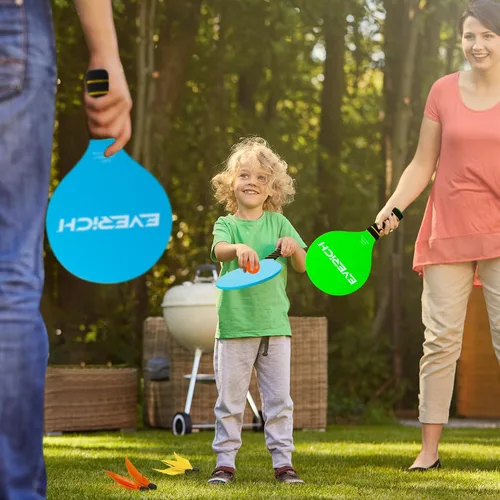 Vista 8 de Juego de Pelota de Lanzar y Atrapar y Pelota de Paleta, Juegos al Aire Libre para Juguetes de Niños, Juegos Familiares de Navidad, Juego de Playa