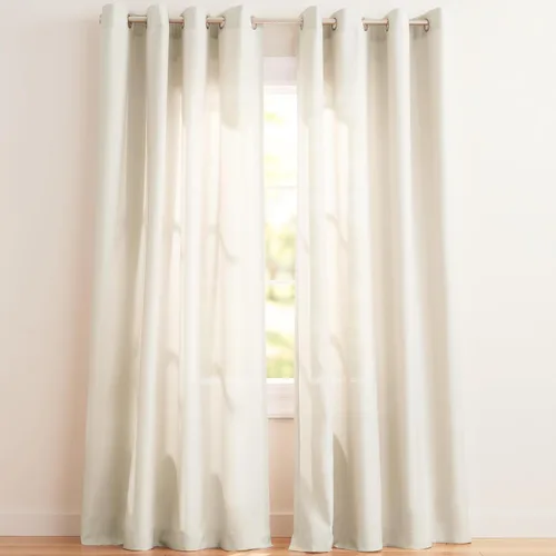 Vista 19 de Exclusive Home Loha - Par de paneles de cortinas de lino con ojales, 54 x 63 pulgadas, color beige