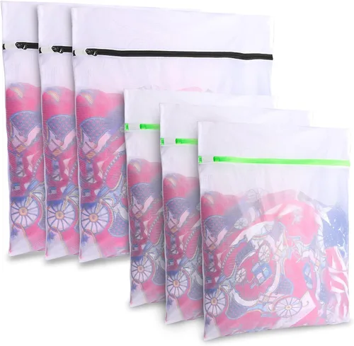 Vista 10 de GOGOODA - 3 bolsas de malla para lavandería, bolsas para lavado de prendas delicadas, lencería, medias