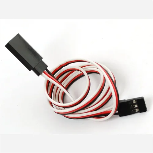 Vista 6 de Extensión servo de 3 pines, cable de extensión servo macho-hembra JR, utilizado para aviones RC Quadcopter (5 tamaños) 3.9 in/3.94In 5 piezas..