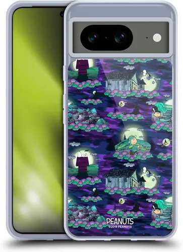 Vista 168 de Head Case Designs Funda de gel Spooktacular con licencia oficial de Peanuts Linus y Snoopy [protección de grado militar] compatible con Google Pixel