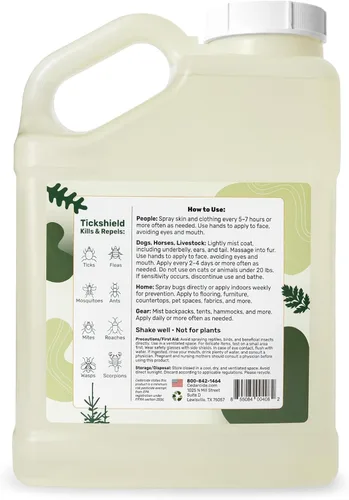 Vista 3 de Cedarcide Protector de garrapatas extra fuerte Spray repelente de mosquitos y aceite de cedro Deep Woods para personas, mascotas e interiores