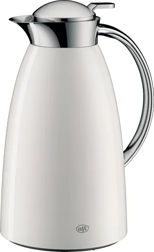 Vista 7 de Alfi Gusto AG1900RD2 - Jarra dispensadora térmica de metal lacado al vacío de vidrio de 1,0 L, color rojo, talla única