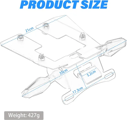 Vista 4 de GROM Kit de eliminación de guardabarros compatible con MSX125 GROM MSX125SF 2016-2020 Soporte de placa de matrícula con señales de giro traseras