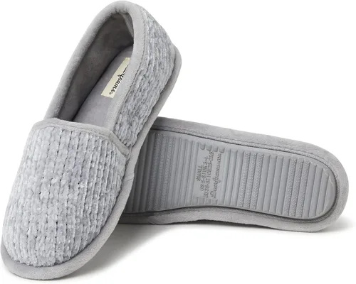 Vista 3 de Dearfoams - Pantuflas de chenilla para mujer