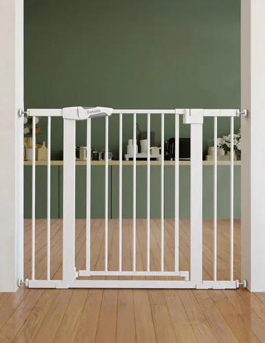 Vista 15 de Babelio - Puerta de seguridad para puertas y escaleras, de 26-40 pulgadas, con cierre automático, puerta de presión C5, fácil de instalar, sin