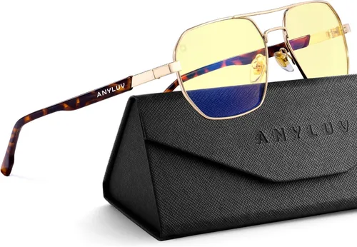 Vista 15 de ANYLUV Blue Light Glasses for Woman/Men, Blue Light Blocking Glasses Women Computer Gaming Glasses for Eye Protection
