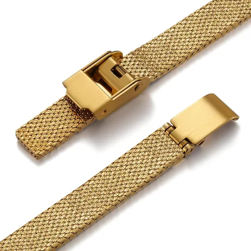 Vista 5 de BERNY Relojes de oro vintage para mujer, elegante reloj de pulsera ovalado para mujer, relojes analógicos de cuarzo para mujer, 3ATM resistente al