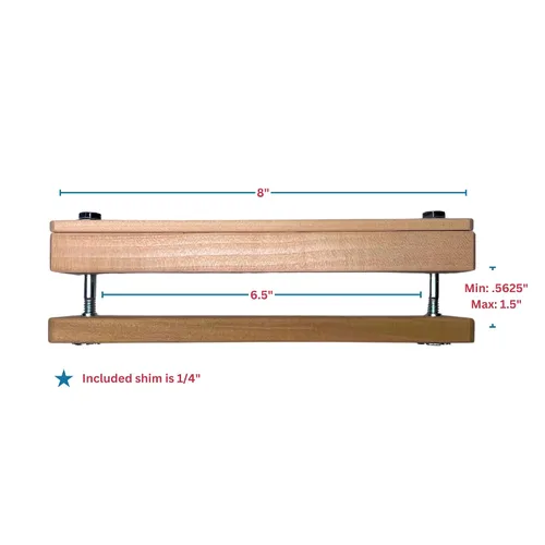 Vista 2 de Cardinal Gates SPC02 Abrazadera de husillo para puertas de seguridad – Adaptador de barandilla de puerta de bebé sin agujero – Kit de montaje