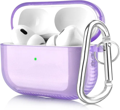 Vista 9 de KOREDA Funda Protectora Compatible con AirPods Pro y AirPods Pro 2 Estuche, Funda Protectora Completa Suave y Transparente a Prueba de Golpes