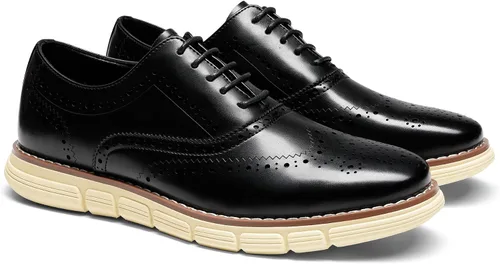 Vista 3 de Bruno Marc - Tenis de vestir para hombre, calzado formal estilo Oxford