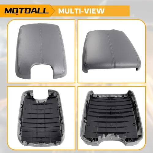 Vista 4 de MOTOALL Tapa de cuero para reposabrazos de consola central de automóvil, para Honda Accord 2008 2009 2010 2011 2012 Honda Accord cuero sintético