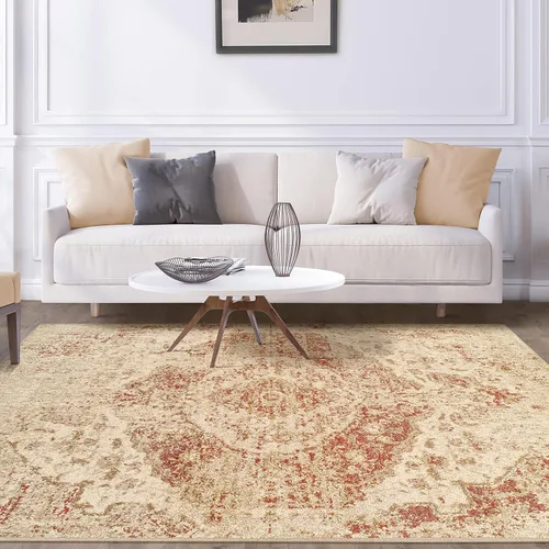 Vista 6 de Superior 2.6x8RUG-OMBRE-CR - Alfombra superior Ombre Collection de área, 2 pies 7 pulgadas x 8 pies, color crema