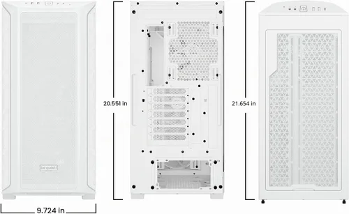 Vista 2 de be quiet! Shadow Base 800 FX - ARGB - Ventiladores PWM de 140mm con 4 Alas de Luz - Carcasa para PC gamer Mid-Tower - Soporte para radiadores