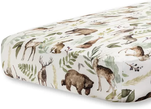 Vista 16 de Pobibaby Paquete de 2 sábanas bajeras para cuna para niñas, juego de sábanas de mezcla de algodón de primera calidad, suaves y transpirables