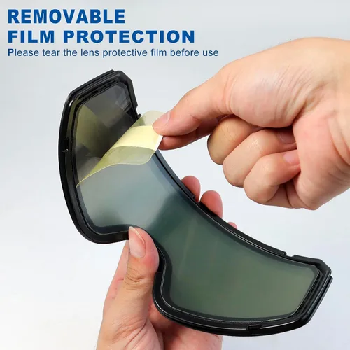 Vista 6 de SPOSUNE Gafas de esquí sobre gafas con doble lente Gafas de nieve antivaho anti-UV para hombres, mujeres, jóvenes, esquí, motos de nieve