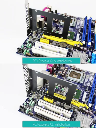 Vista 4 de GLOTRENDS Soporte de montaje SSD de 2,5 pulgadas con cable SATA III y tornillos SSD, instalación de ranura PCIe o PCI