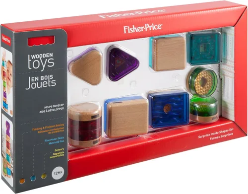 Vista 11 de Juguetes de madera sorpresa con formas Fisher-Price