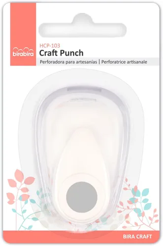Vista 4 de Bira Craft Punzón de acción de palanca de forma de círculo de 3/8 pulgadas para manualidades de papel Scrapbooking