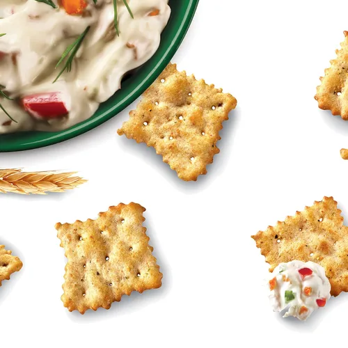 Vista 7 de Nabisco Veggie Chips de trigo integral de grano entero, galletas de trigo integral, paquetes de bocadillos de 60 a 1.75 onzas