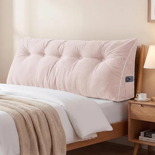 Vista 49 de Sasttie Almohada de Cabecera Full, Almohada de Cuña Cabecera para Sentarse en la Cama, Soporte de Respaldo Cojín Triangular para Leer - Cuenta
