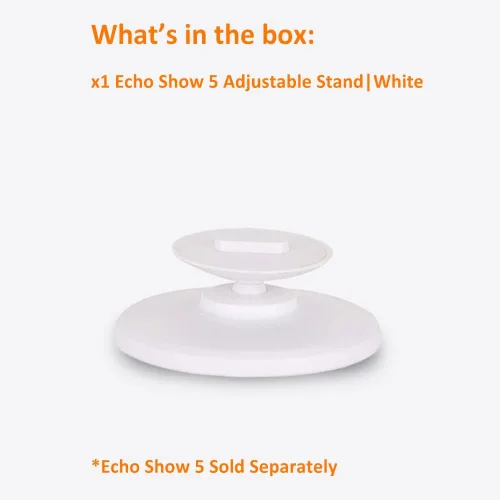 Vista 8 de AutoSonic Soporte compatible con Amazon Echo Show 5 (1ª generación y 2ª generación) Diseño ajustable para mejorar el ángulo de visión Magnético