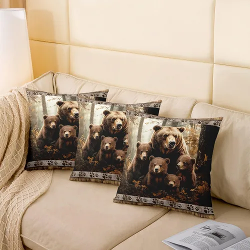Vista 120 de Guitar Print Double Sides Print Pillow Covers 16"x16",Music Themed Bass Instruments Pillowcase Soft Square Cushion Cases,Rustic Music Score Note