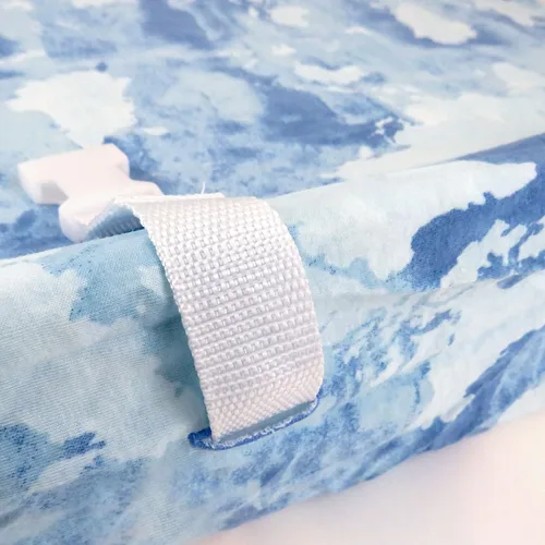 Vista 2 de HonestBaby Funda para cambiador de algodón orgánico para niños, Mundo Acuarela, Talla única (Paquete de 2)