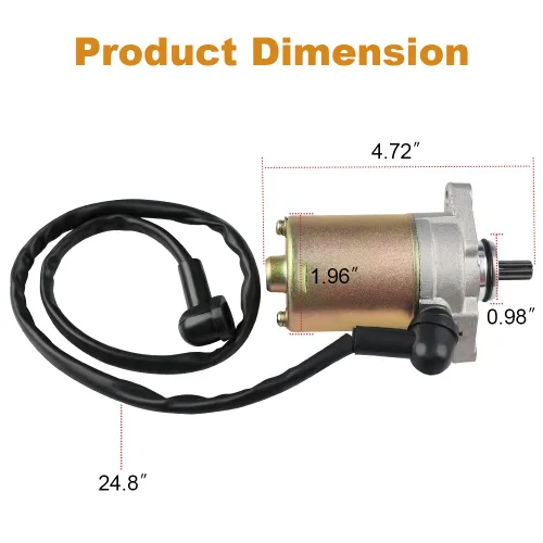 Vista 7 de WATERWICH Motor de arranque compatible con Can-Am DS70 DS90 2010-2013/2016-2018 DS70 Mini 2014-2015 DS90 Mini 2014-2015 para V31200DGF000