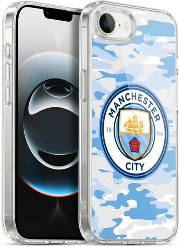Vista 37 de Head Case Designs Funda de gel con licencia oficial del Manchester City Man City FC Blue Moon Badge Camou [protección de grado militar] compatible