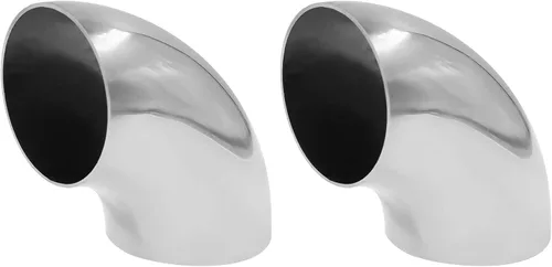 Codo de escape de acero inoxidable, codo de curva de mandril de 90°, grosor TTZEZE de 0.059 in, material SUS304, tubo de escape de codo para tubo de