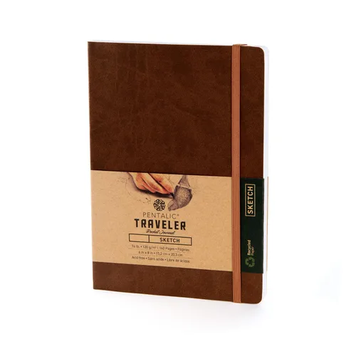 Vista 20 de Cuaderno de bocetos Travelers Dot Grid Pentalic Art, libre de ácidos