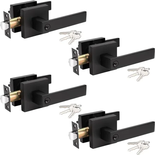Vista 99 de KNOBWELL - Juego de cerradura con 1 picaporte resistente para puertas de una cara, ideal para puertas interiores reversibles, 0.93 libras