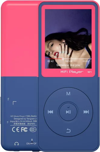 Vista 10 de Reproductor de MP3 con Bluetooth 5.3, pantalla de 1.8", reproductor Azul