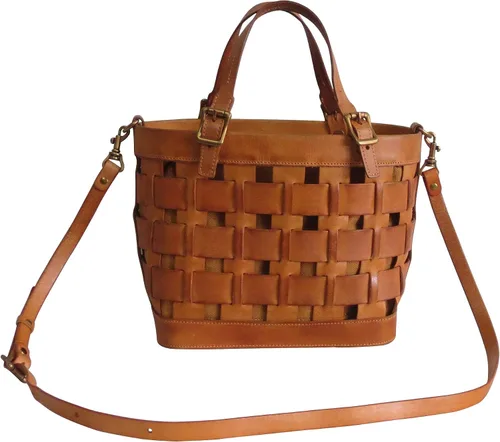 Vista 4 de Amerileather Bolso de cuero para mujer, bolso de hombro
